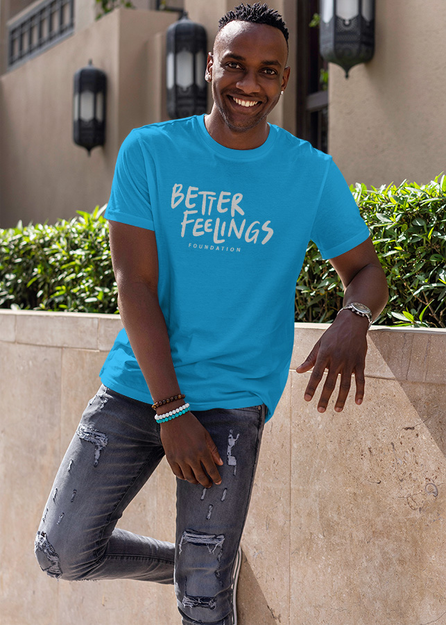 Man in BFF Unisex Shirt