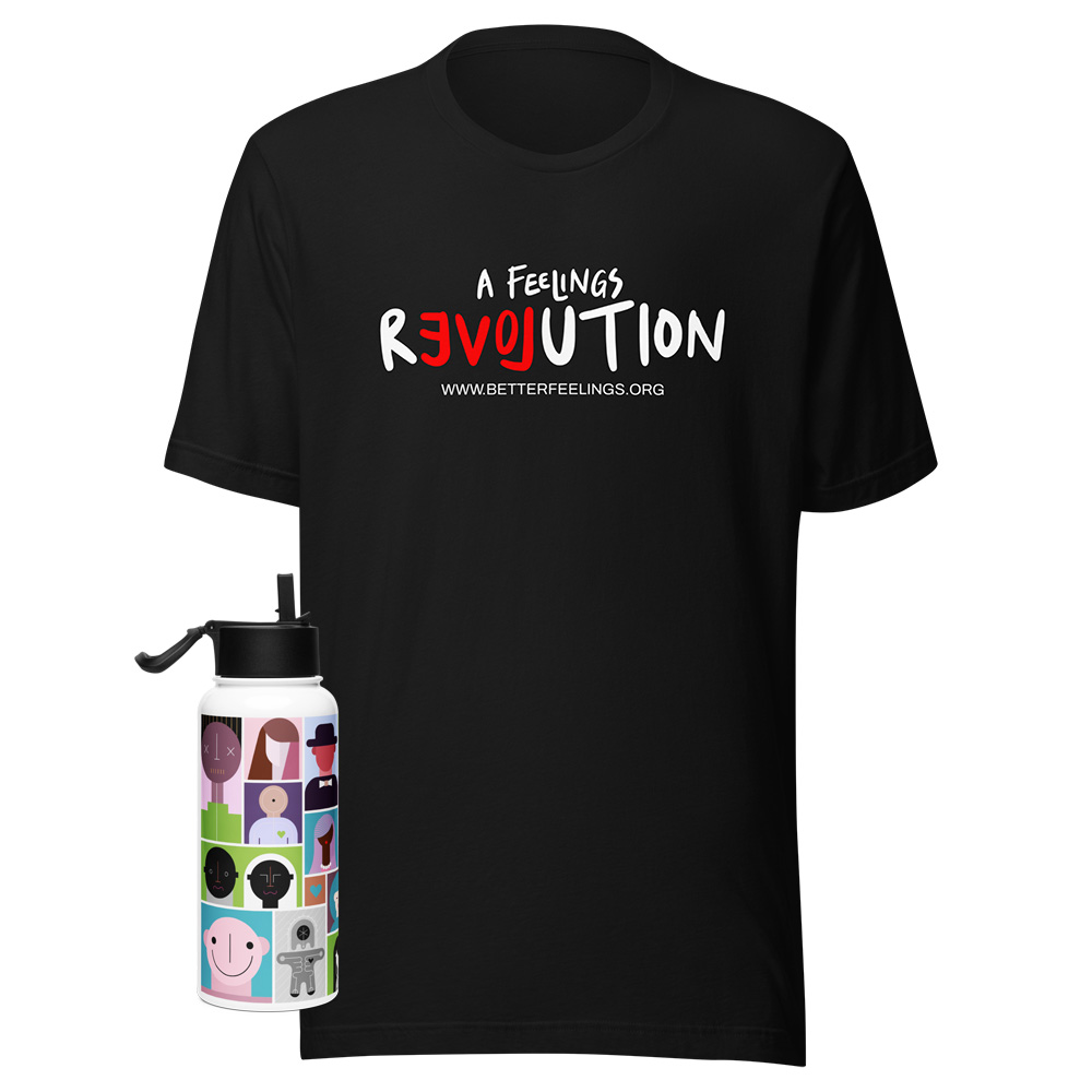 Feelings Revolution Tee and BFF Bottle